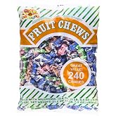 ALBERT'S Candy Assorted Fruit Chews Candy, Individually Wrapped (1-Pack, 240 Pieces/Bag)