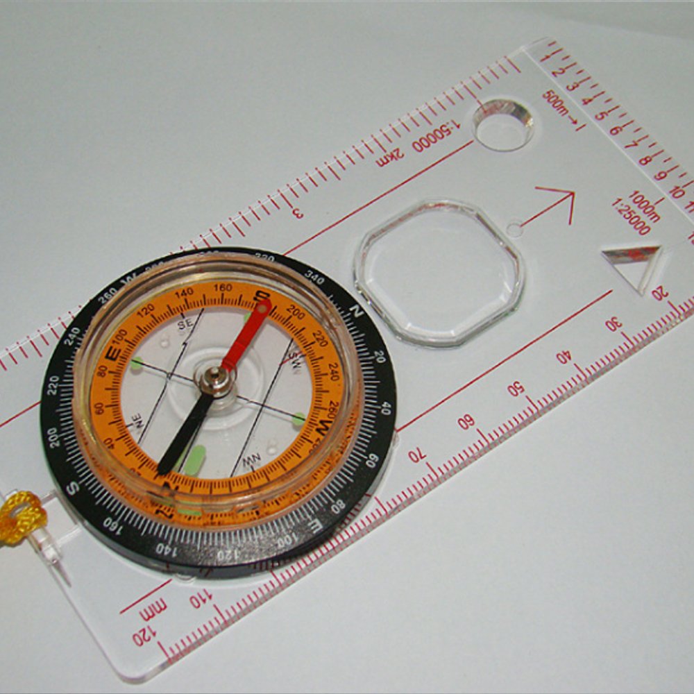 Denshine Professional Compass, Multi-function, map, ruler, for outdoor