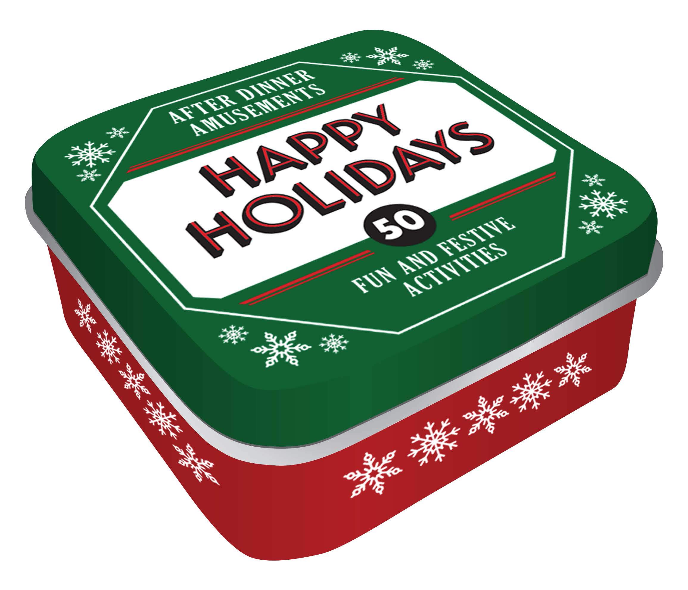 After Dinner Amusements: Happy Holidays: 50 Festive Activities for the Whole Family (Cards with Games, Activities, and New Family Traditions, 50 Ideas for Holiday Fun at Family Gatherings)