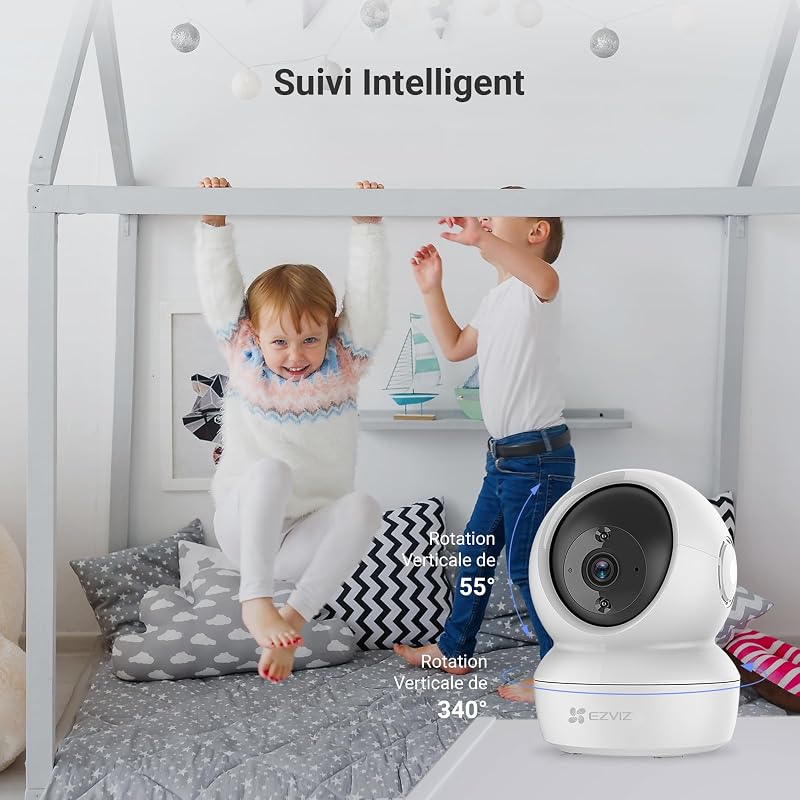 C6N Camera Interieur, Caméra Surveillance WiFi