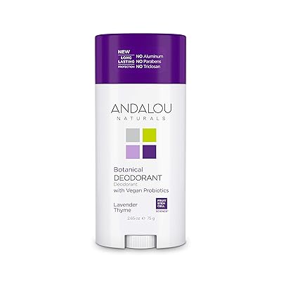 Andalou Naturals Botanical Deodorant, Lavender Thyme 2.65 Ounce