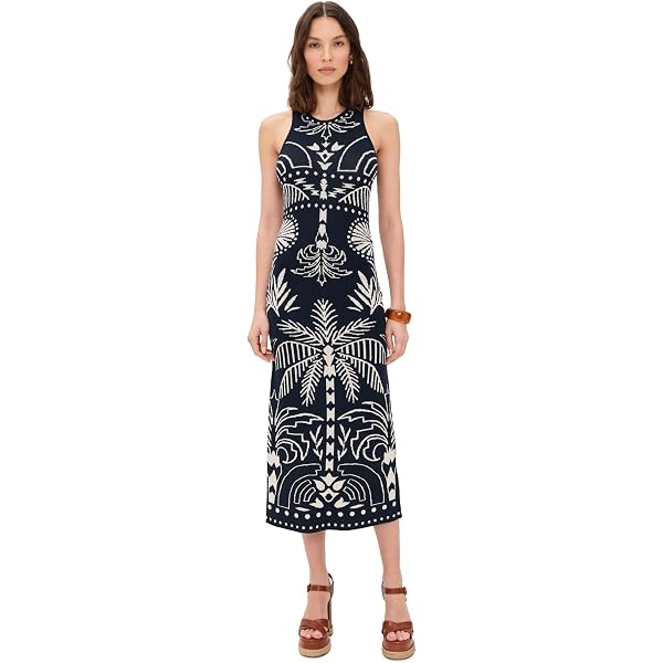 knee length dresses for ladies Beyond Yoga Spacedye Icon Midi Dress - Darkest Night