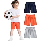 Witwot 3 Pack Toddler Boys Athletic Basketball Shorts Baby Boy Soccer Shorts Summer Clothes Size 2-5T