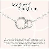 HOPE LOVE SHINE Mom Gift from Daughter - Sentimental, Meaningful Mother and Daughter Necklace, Jewelry, 14k Gold Plated Sterling Silver