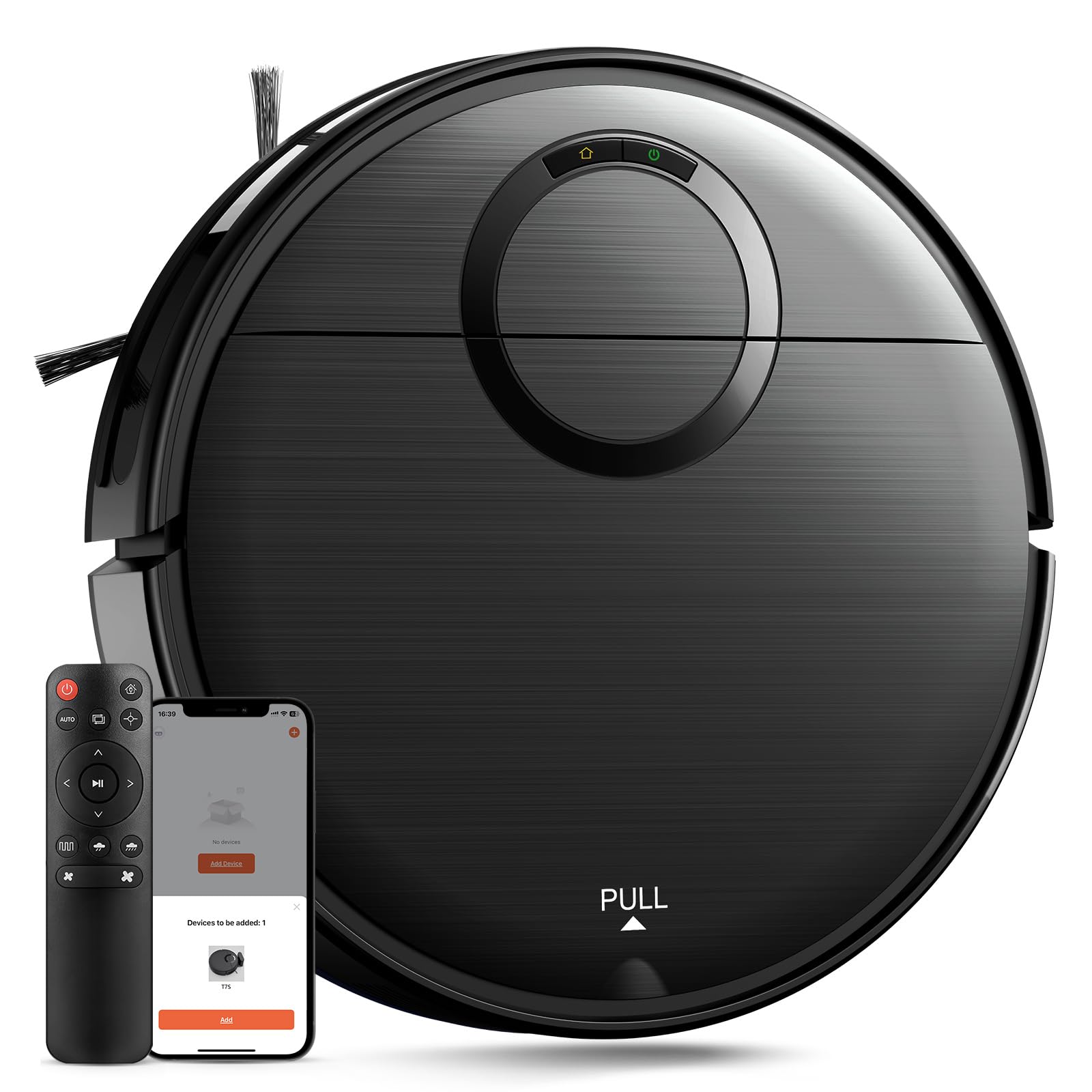 Photo 1 of UMMUND Robot Vacuum and Mop Combo, 2 in 1 Vacuum Cleaner Robot with Schedule, Wi-Fi/App/Remote, Max Suction 2000Pa, Self-Charging, Slim, Ideal for Hard Floor, Pet Hair, Low-Pile Carpet