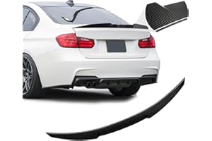 BDBO Rear Spoiler Wings for BMW F30 3 Series Sedan 2012-2018 & F80 M3 Sedan 2014-2019, M4 Style Trunk Spoiler Wing Trunk Tail Rear Trunk Lid,Carbon Fiber Style