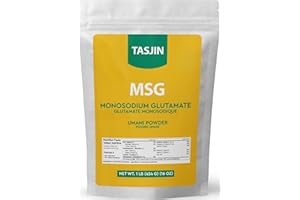 MSG by Tasjin (1 lb 454 g) Packaged in CANADA, Premium Monosodium Glutamate Powder, Umami Powder, Naturally Delicious Seasoni