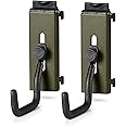Savior Equipment Wall Rack System Heavy-Duty Steel Tactical J-Hooks for Handgun Pistol Revolver Wall Mount Hanger, Modular Firearms Gun Wall Gear Accessories Organizer