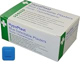 Safety First Aid Group HypaPlast Blue Catering Plasters 3.8x3.8cm Pack of 100
