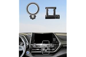 AbeeyGeomarn Car Phone Holder for Toyota Highlander 2020-2026 Accessories Compatible with MagSafe Hands-Free 360 Degree Rotat