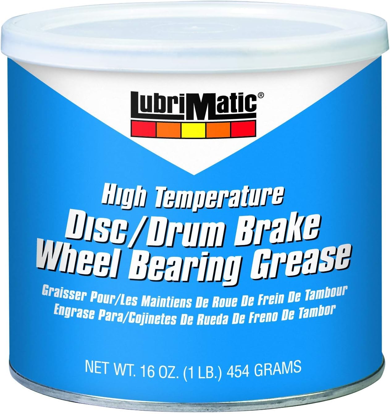 lubrimatic 11380 high temp disc drum brake wheel bearing grease 16 oz can blue