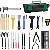 3D Printer Tool Kit, 68Pcs 3D Printing Tool Kit Assembly/Removal/Digital Caliper/Deburring/Model Processing/Spirit Level/Cleaning Tool Set Box 3D Printer Accessories for 3D Printing