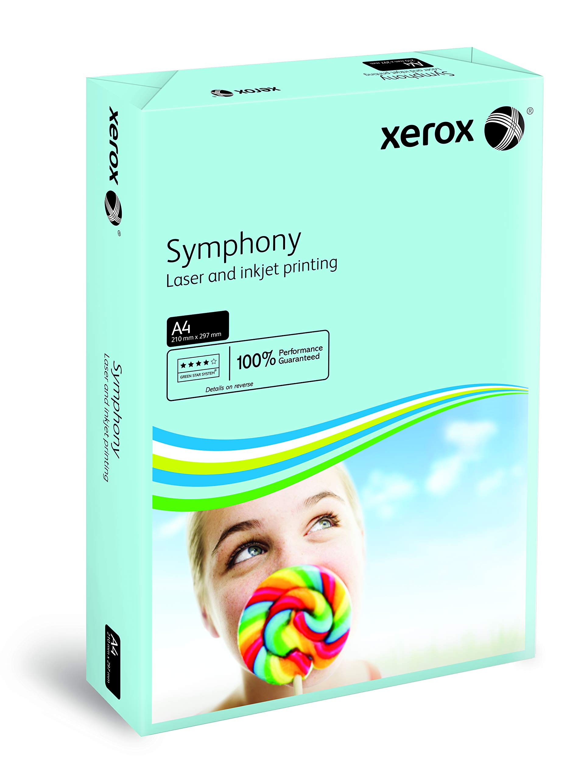 Xerox 80gsm A4 Medium Tints Mid Blue Ream Symphony Paper