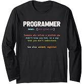 Computer Geek Nerd Gift Funny Programmer Long Sleeve T-Shirt