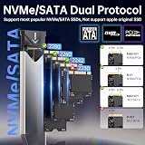 SSK Aluminum M.2 NVMe Enclosure USB 3.1 Gen2 10Gbps NVMe PCIe M-Key view 3