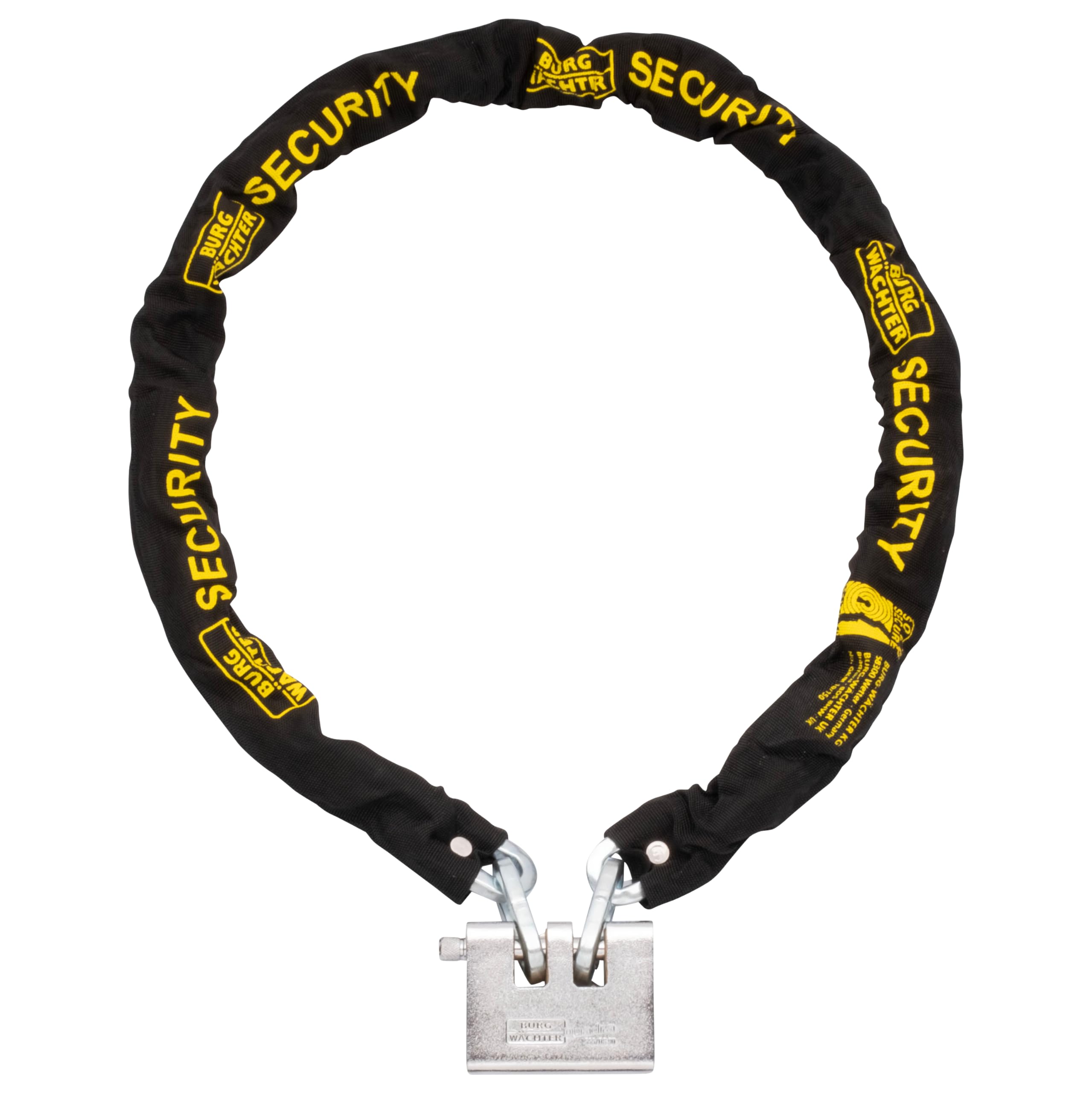 Sterling 150ASP 10 mm x 1.5 m Case Hardened Chain and 92 mm Double Slotted Armoured el Padlock Set