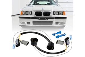 92-99 E36 3-Series Euro Headlight Wire Adapter for US Spec Low/High Beam – Head Light Wire Connector Plug (2 Piece) - Compati