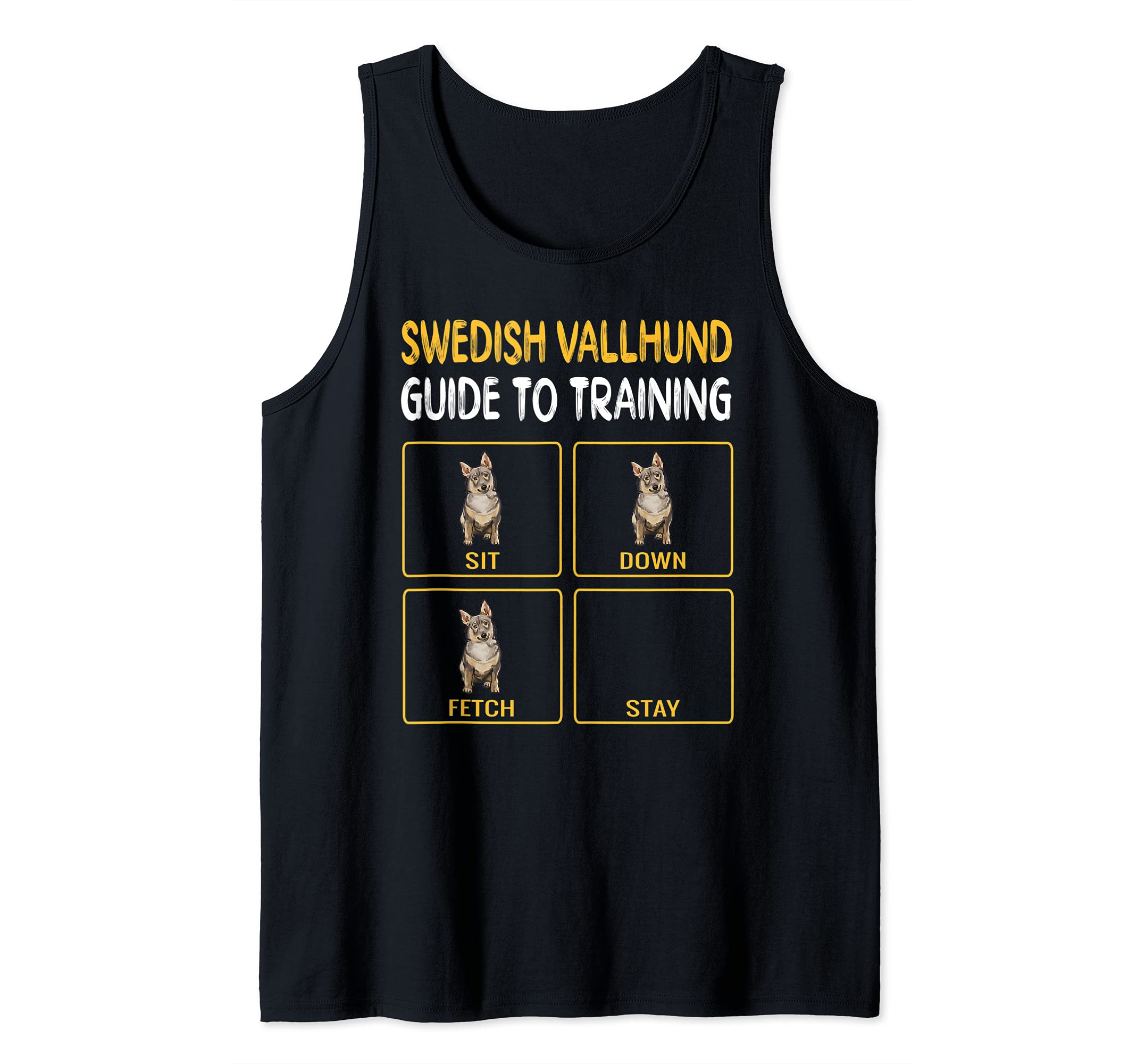 Funny Swedish Vallhund Guide To Training Dog Obedience Tank Top