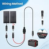Thlevel Solar Panel Cable to DC 8mm 5.5x2.1mm 4.0x1.7mm Waterproof 1.8m 16AWG view 4