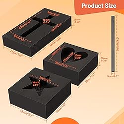 4 Pieces Graphite Ingot Molds,Upgrade Heart Star