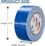 WELSTIK Blue Duct Tape Waterproof 50mm x 41M 7.5 Mil Thick for Repairs DIY view 2