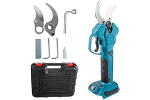 JOJOCY Cordless Electric Pruning Shears for Makita 18V, Cutting Diameter 1.5-2 Inch, Brushless Motor, LCD Display Electricity