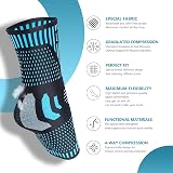Lusenone Professional Ankle Support Brace 2 Pack Breathable Open Toe view 2