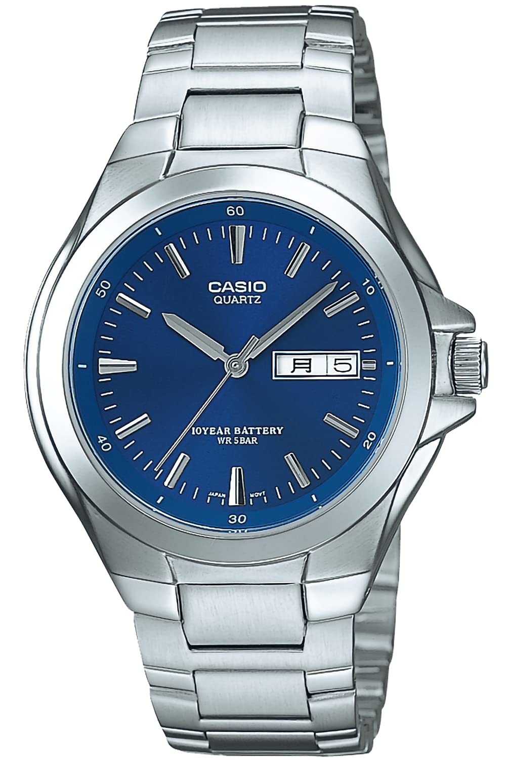 CASIO(カシオ) Watch, Collection, Analog Metal, Genuine Japan, blue, 1 piece, Newest model