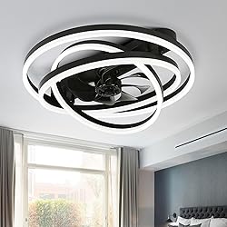 Dawn Whisper 24" Ceiling Fans with Lights, Flush