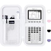 Hard Case Compatible with Texas Instruments TI-84 Plus CE/TI-84 Plus/TI-84 Evo/TI-Nspire CX II CAS/TI-Nspire CX II/TI-83 Plus/TI-85 /TI-86 /TI30xs /TI36X Pro/TI 34 Color Graphing Calculator (White)