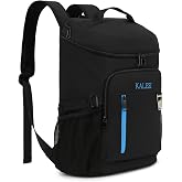 Kalesi Cooler Backpack 36 Cans Lightweight Insulated Backpack Cooler Leak-Proof Travel Camping Lunch Backpack Outdoor Cutlery Backpack for Men and Women