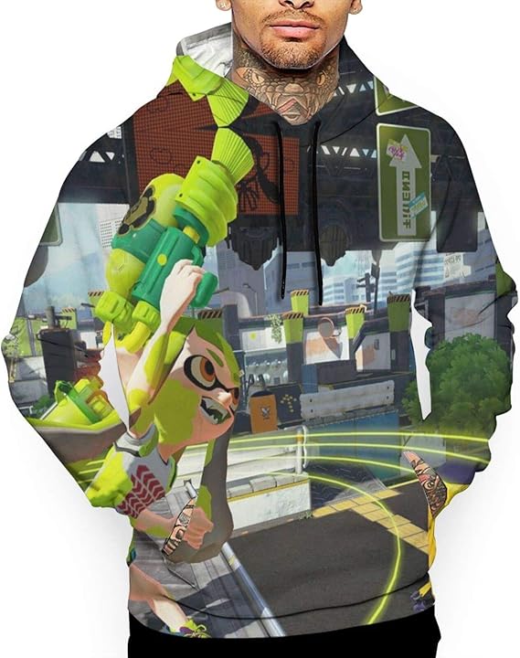 Amazon Co Jp スプラトゥーン4 2 人気メンズ パーカー 秋服 面白 プリント おしゃれ スウェット プルオーバー おおきいサイズ カップル着用長袖 冬服 服 ファッション小物