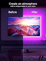 GIPOYENT TV Light Strip 9.8ft Music Sync RGB Backlight 3M Remote 24-Key view 4