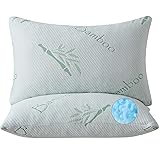 HOXXME King Size Memory Foam Pillows Set of 2, Bed