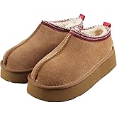 Gegefur Women's Snow Boots Platform Boot Fur Lined Slip On Short Boots