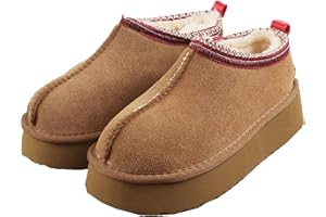 Gegefur Women's Snow Boots Platform Boot Fur Lined Slip On Short Boots