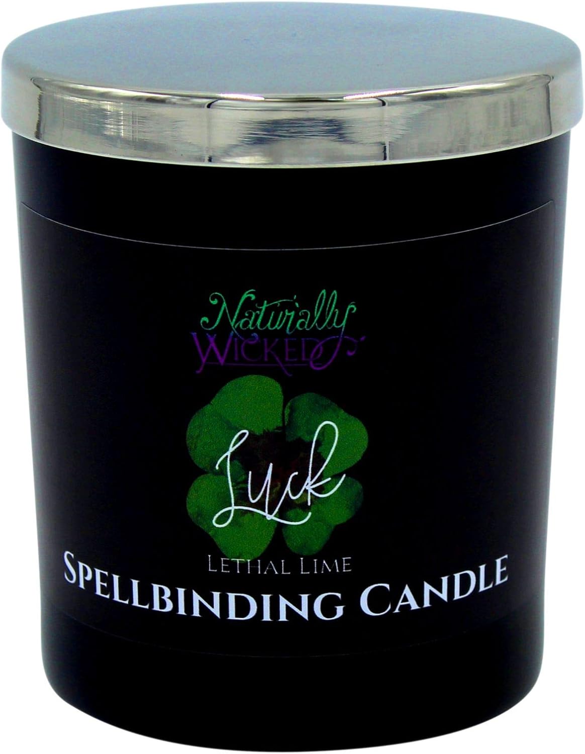 Naturally Wicked Spellbinding Luck Candle, Green Wax, Large - 250ml - Image 3