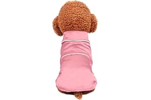 LESS BAD Lifeunion Small Cats Dogs Pajamas Pet Soft Silk Lapel Two-Legged Sleepwear Shirt for All Season (Large, Pink)