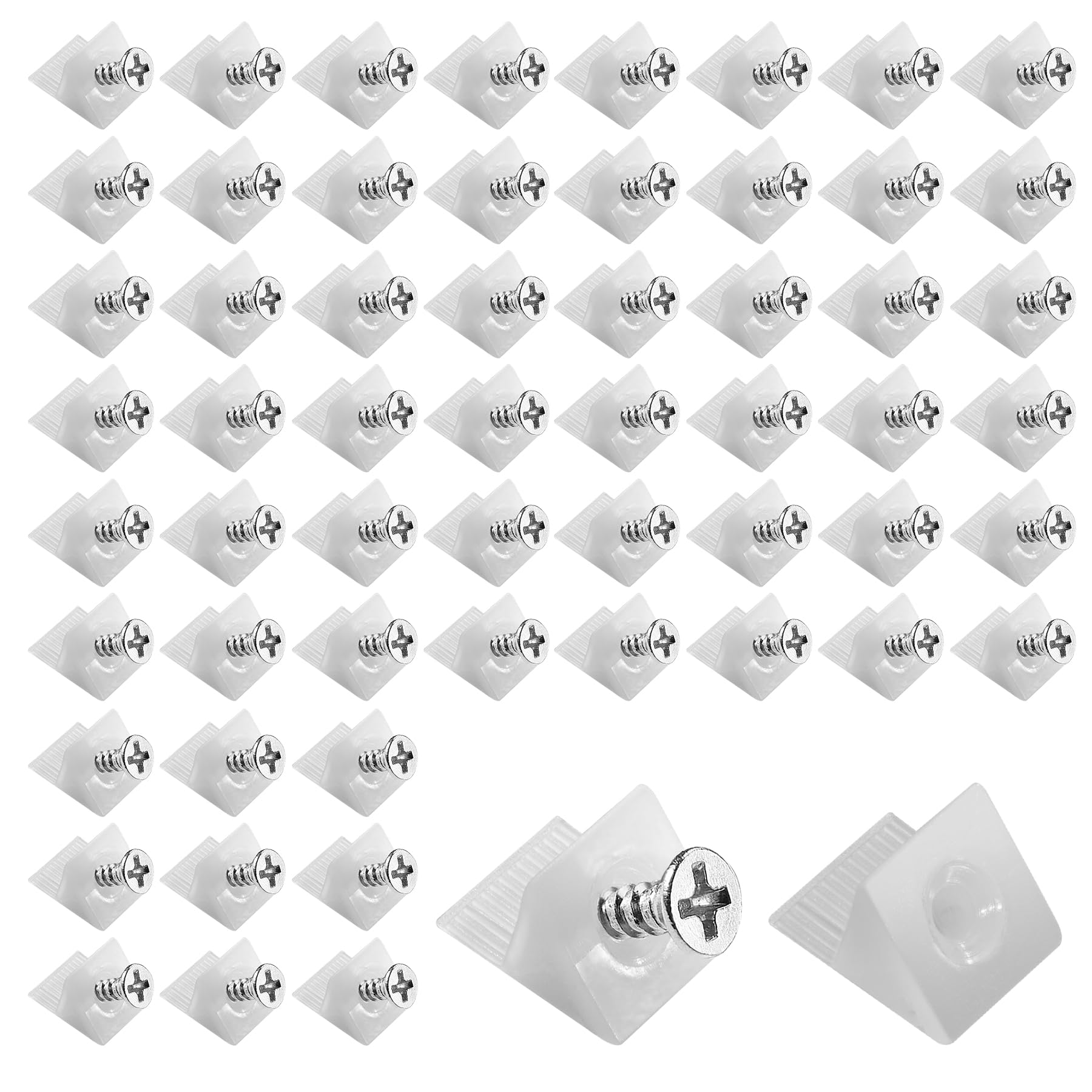 120PCS Drawer Bottom Supports Drawer Support Brackets Drawer Sagging Repair Fix Mend Wedges Reinforcement Furniture Chest Draw Bottom Supports for Sagging Drawers（with Screws）