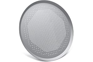 Beasea Pizza Pan, 16 Inch Pizza Tray with Holes for Oven Nonstick Perforated Pizza Crisper Tray Bakeware, Aluminum Alloy Round Pizza Baking Pans Stainless Cooking Dish for Home Kitchen Restaurant