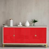 Hode Red Glitter Vinyl Wrap 60cm x 5m Self Adhesive High Gloss view 4