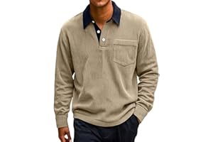 Corduroy Tee Pack Winter Vintage Color Matching Long Sleeve Shirt Soft Comfortable Fabric All Season Casual Set