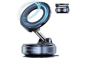 DKGEVEAO Magnetic Phone Holder for Car,Magnetic Phone Holder with Suction Cup, Vacuum Car Mount for iPhone 17 16 Pro Max,Phone Holders for Your Car Magnetic