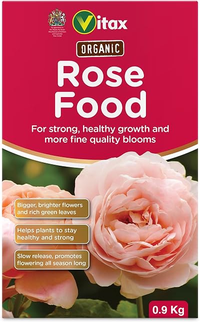 Vitax Organic Rose Food 900G Slow Release Nutrient Mix For Healthy Leaves