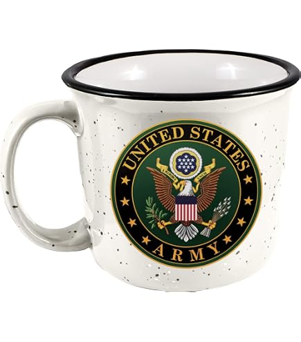 Amazon.com | Military Gift Shop Army Coffee Tumbler  Double Wall Vacuum  Insulated Stainless Steel Travel Mug with Leakproof Lid, 12 Ounce Army:  Tumblers & Water Glasses