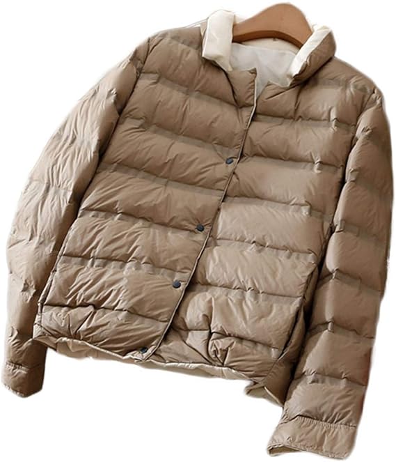 Amazon ダウンジャケット レディース ウルトラ ライトダウン 冬 ジャンパー ライトダウン ホワイトダックダウン コンパクトジャケット 軽量 防寒 秋 冬 シンプル スリム アウター ジャケット ダウンコート コート コート ジャケット 通販