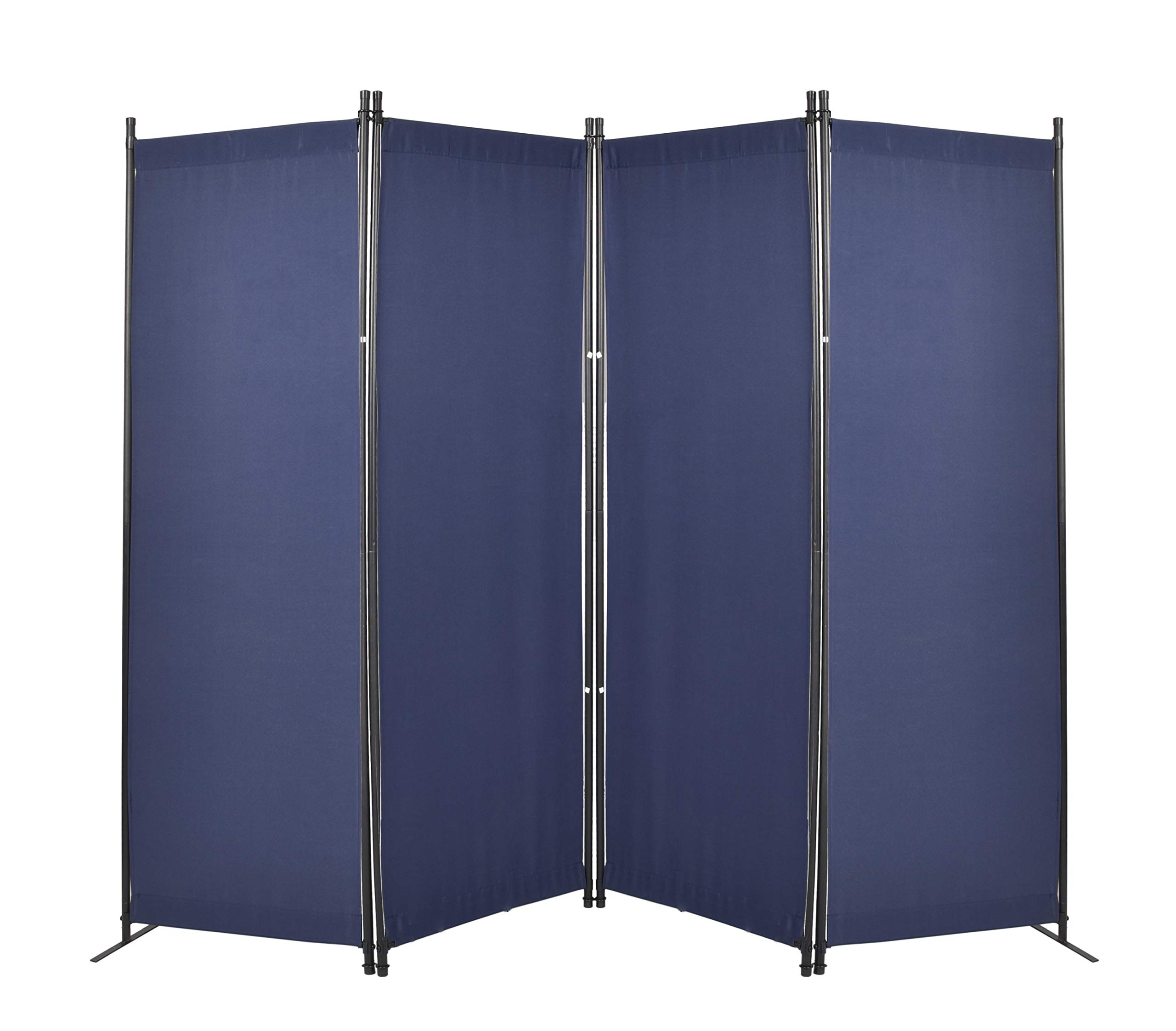 GOJOOASIS 4 Panel Room Divider Folding Privacy Screen Home Office Dorm Decor (Blue) Buy Online