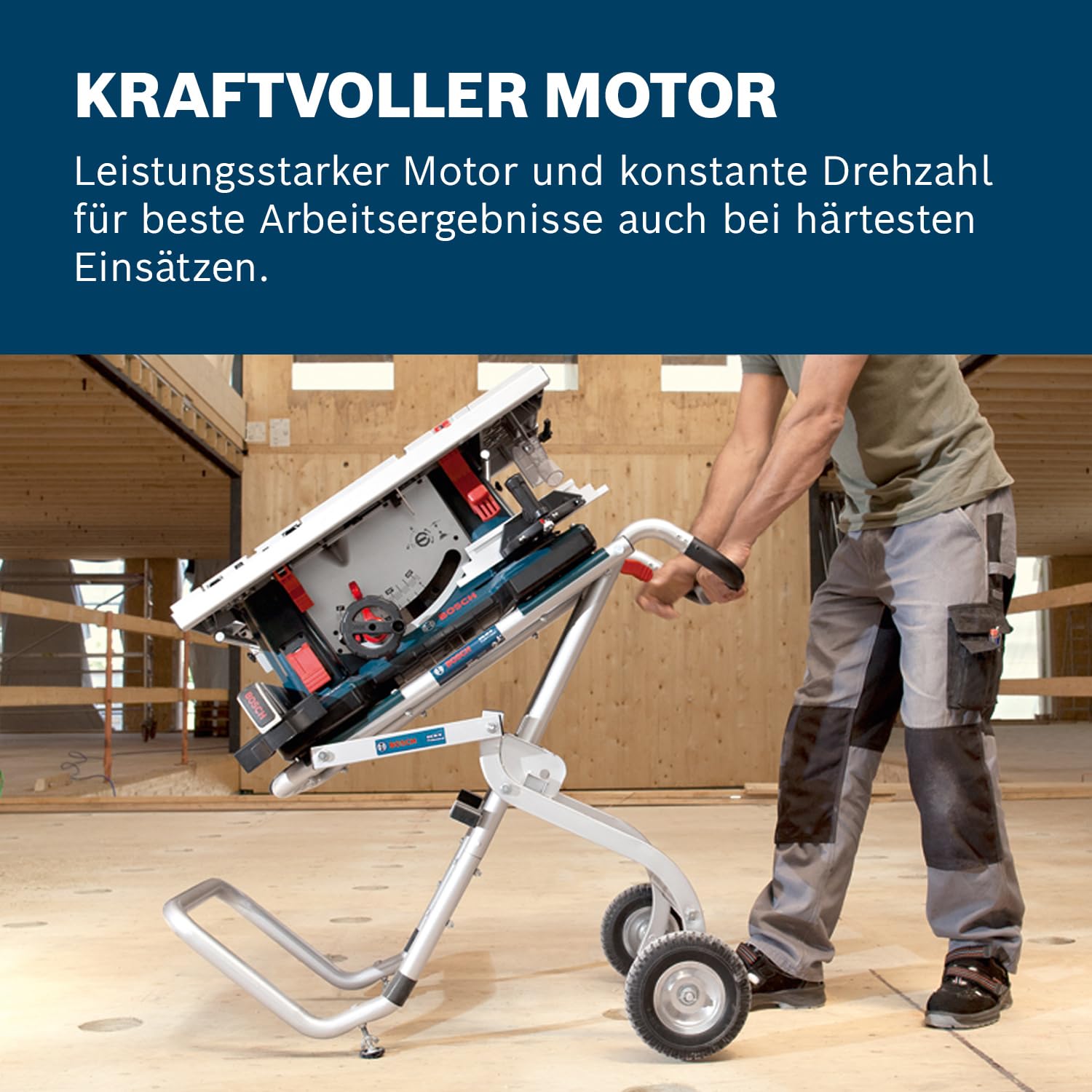 Bosch Professional Tischkreissäge GTS 10 XC (Sägeblatt-Ø: 254 mm, Sägeblattbohr-Ø: 30mm inkl. Absaugadapter, Parallelanschlag, Schiebestock, Winkelanschlag, Aufbewahrung für Sägeblatt) 4