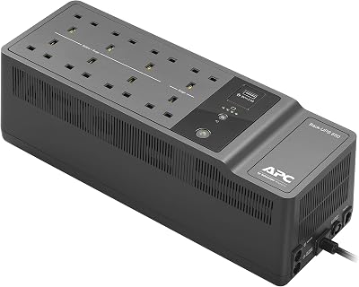 APC Back-UPS ES BE650G2-UK 650VA UPS 8 Outlets USB Charging Surge Protection