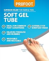 PROFOOT Soft Gel Tube - Toe & Finger Protection, 15cm, Cut to Size, Reusable view 2